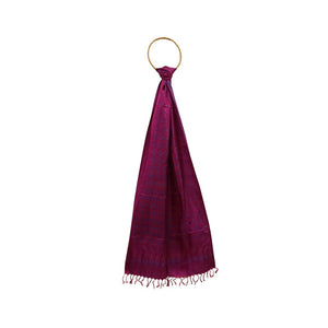 Mazenta Handwoven Banarasi Silk Stole