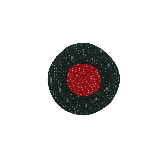 Black & Red Patchwork Coaster