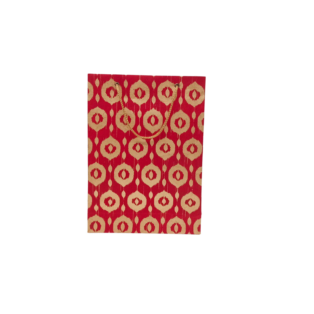 Red Circle Printed Gift Bag