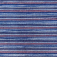 Load image into Gallery viewer, Blue &amp; Brown Stripes Fabric
