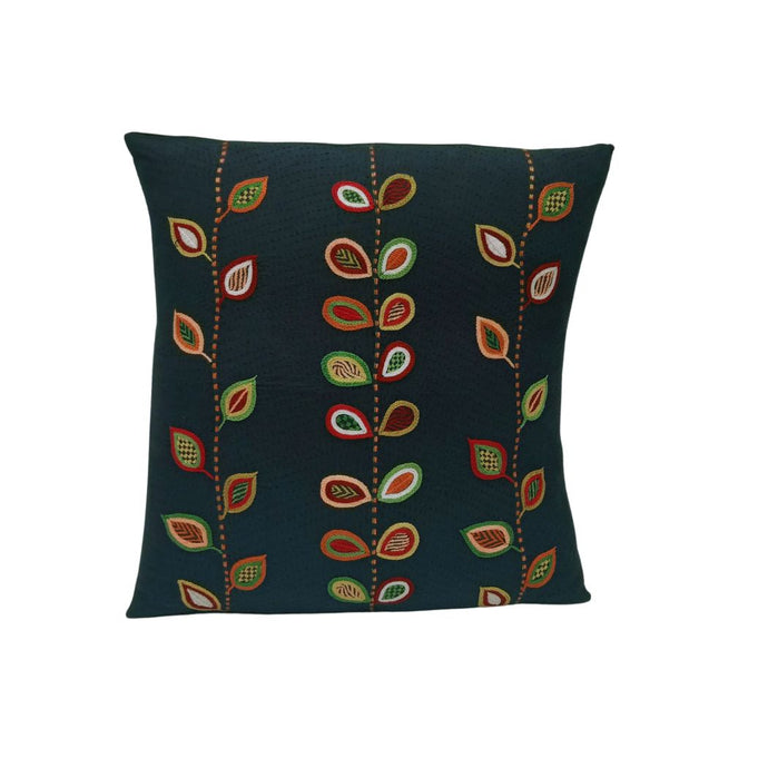 Small Leaves Design Cushion Cover