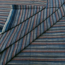 Load image into Gallery viewer, Blue &amp; Brown Stripes Fabric
