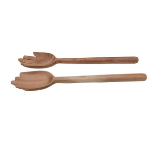 Wooden Spoon & Fork For Cooking & Serving-Set