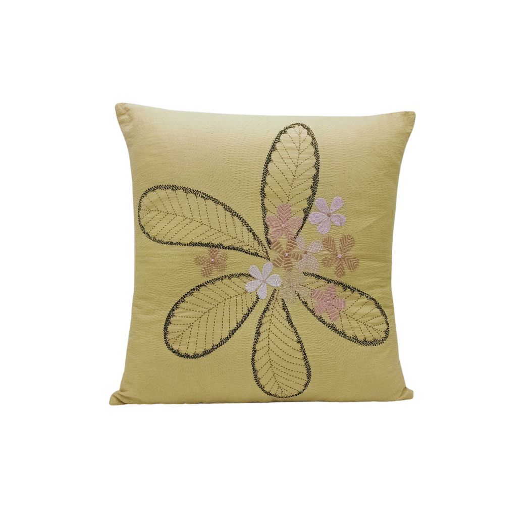 Big Flower Design Cushion Cover