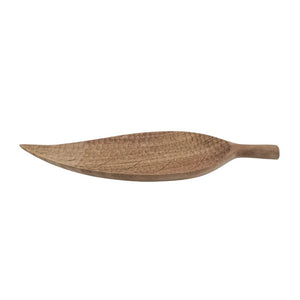 Wooden Leaf Platter