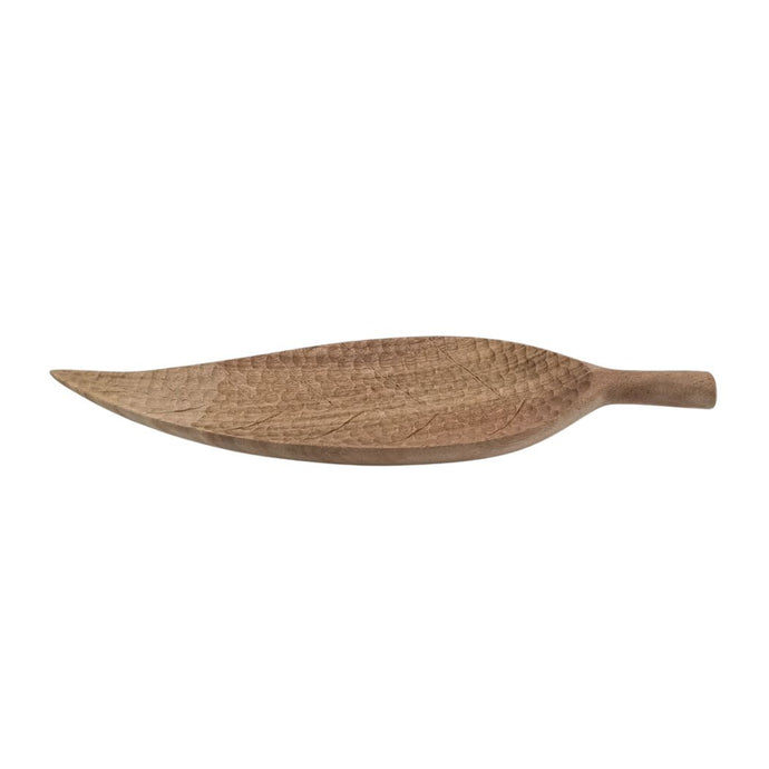 Wooden Leaf Platter