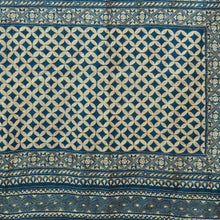 Load image into Gallery viewer, Royal Blue With White Kantha Stitched Saree
