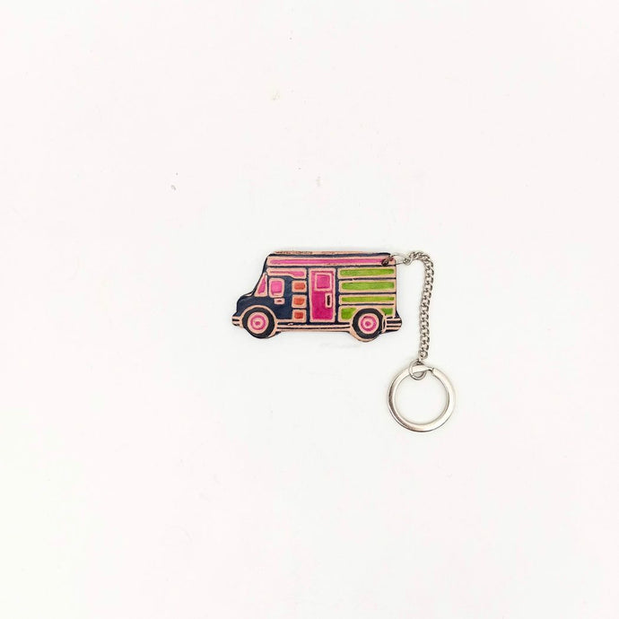 Leather Truck Key Ring
