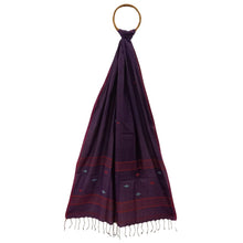 Load image into Gallery viewer, Purple With Multicoloured Jamdani Motif Stole
