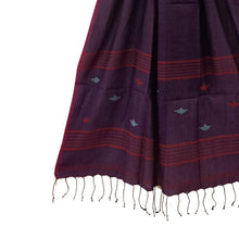 Load image into Gallery viewer, Purple With Multicoloured Jamdani Motif Stole
