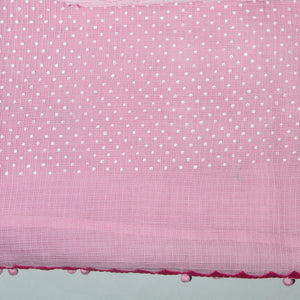 Pink & White Kota Saree