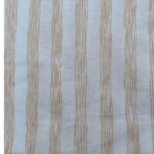 Load image into Gallery viewer, White &amp; Brown Stripes Fabric
