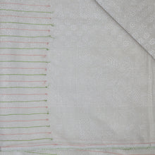 Load image into Gallery viewer, White With Multicoloured Stripe Kota Saree
