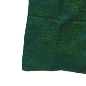 Green Kantha Embroidery Stole