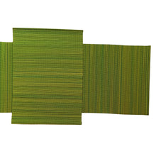 Load image into Gallery viewer, Green Table Mats With Runner-Set-6Pcs
