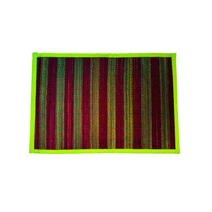 Green Piping Table Mats-Set-6Pcstab