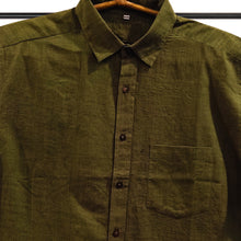 Load image into Gallery viewer, Olive Green Cotton Shirt
