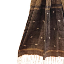 Load image into Gallery viewer, Zari Stripes Jamdani Motif Stole
