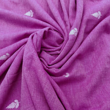 Load image into Gallery viewer, Pink With White Jamdani Buti Fabric
