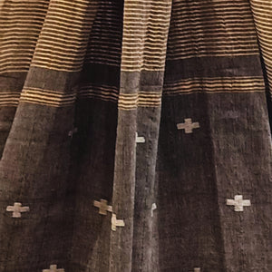 Zari Stripes Jamdani Motif Stole