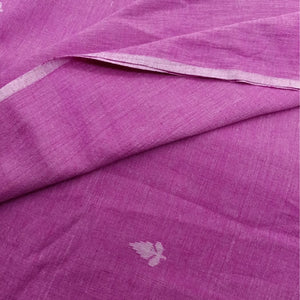 Pink With White Jamdani Buti Fabric