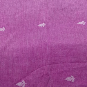 Pink With White Jamdani Buti Fabric