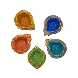 Assorted Colour Diyas