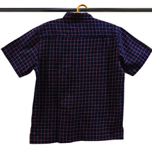 Load image into Gallery viewer, Navy Blue With Rust Checks Shirt
