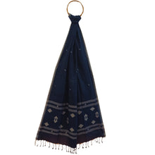 Load image into Gallery viewer, Bottle Green Jamdani Motif Dupatta
