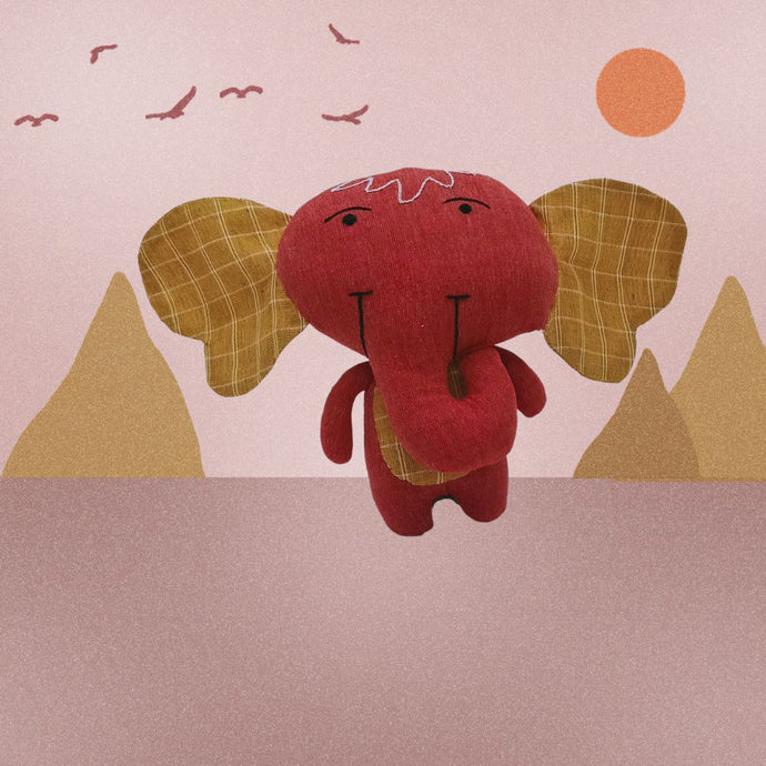 Red Elephant Play Toy