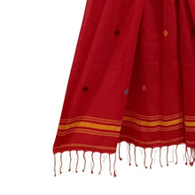 Load image into Gallery viewer, Red With Yellow Jamdani Motif Stole
