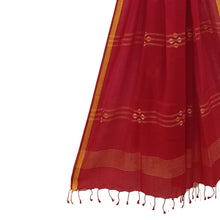 Load image into Gallery viewer, Red With Yellow Jamdani Motif Dupatta
