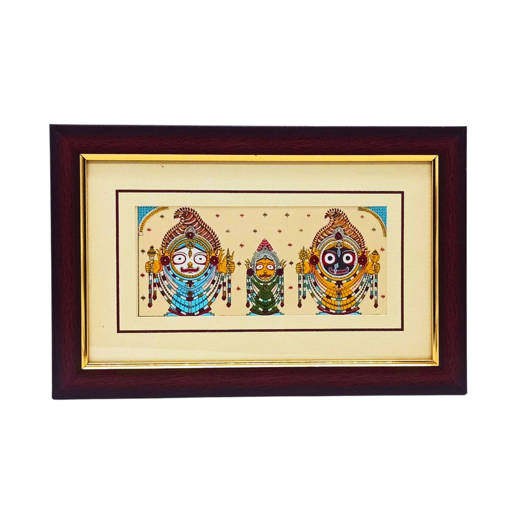 Wooden Frame God & Goddess Wall Hanging