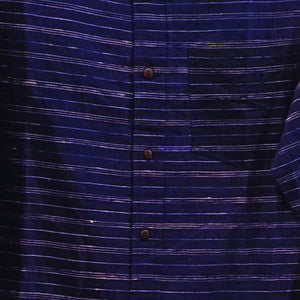 Navy Blue With White Stripes Shirt