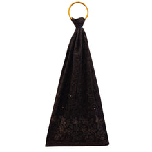 Load image into Gallery viewer, Blue &amp; Black Silk Reversible Stole
