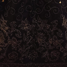 Load image into Gallery viewer, Blue &amp; Black Silk Reversible Stole
