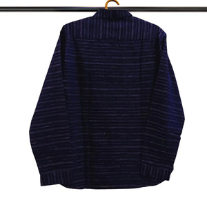 Navy Blue With White Stripes Shirt