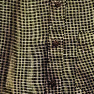 Cotton Pista Green With White Checks Shirt