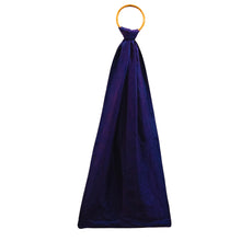 Load image into Gallery viewer, Grey &amp; Navy Blue  Silk Reversible Stole
