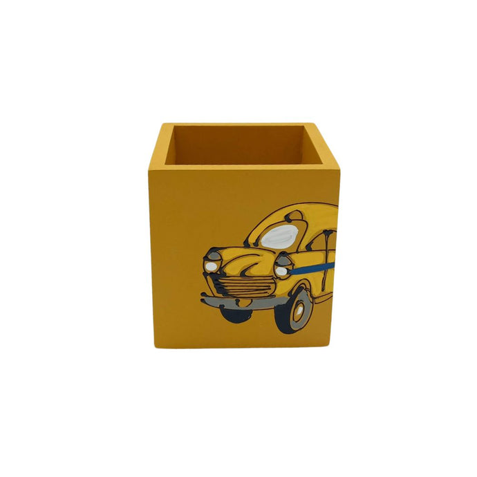 Yellow Taxi Design Pen Stand