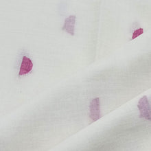 Load image into Gallery viewer, White With Red Jamdani Motif Fabric
