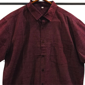 Mauve With White Checks Shirt