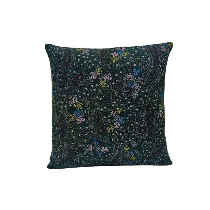 Fishes & Flowers Design Cushion Cover