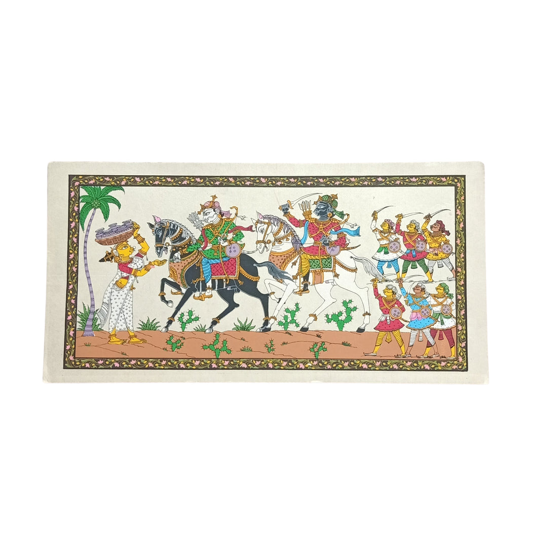 Warrior On Horse Painting