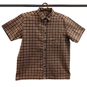 White With Brown Checks Shirt