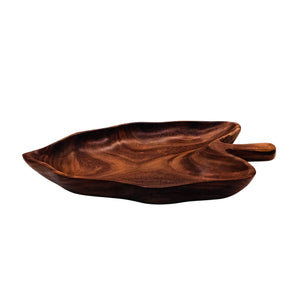 Wooden Lotus Leaf Platter