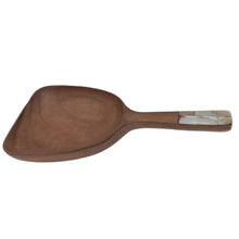 Load image into Gallery viewer, Wooden Platter With Shell Handle
