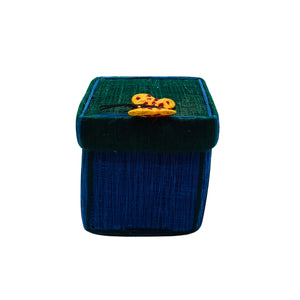 Yellow Butterfly Motif Coir Box