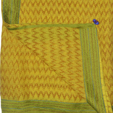 Load image into Gallery viewer, Yellow With Green Border Printed Kota Saree
