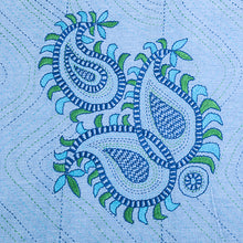 Load image into Gallery viewer, Kantha Embroidery Paisley Design Bedcover
